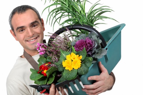 Professional gardeners at work in Brompton
